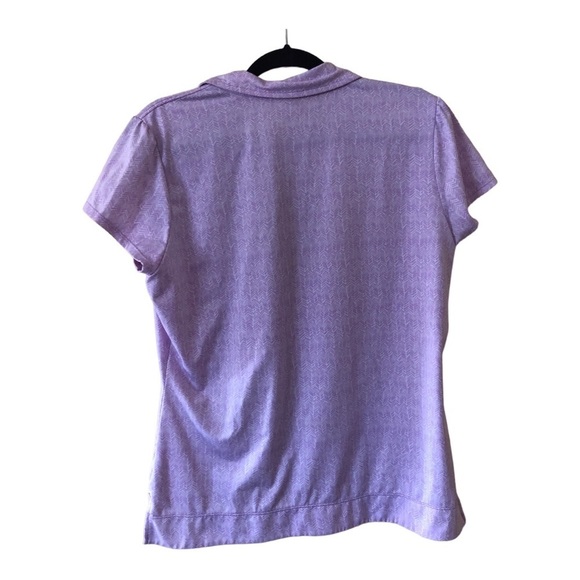 Athleta Gravity 1/2 Zip Hi Low Polo Golf Top Women's Size XL Light Purple - Picture 6 of 6
